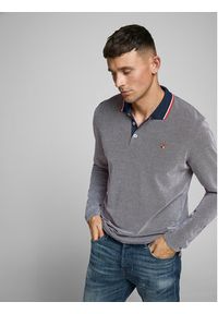 Jack & Jones - Jack&Jones Polo 12174038 Szary Regular Fit. Typ kołnierza: polo. Kolor: szary. Materiał: syntetyk, bawełna