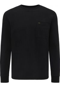 Lee - LEE LS POCKET TEE REGULAR FIT MĘSKI LONGSLEEVE KOSZULKA LOGO BLACK L64QSW01. Długość rękawa: długi rękaw