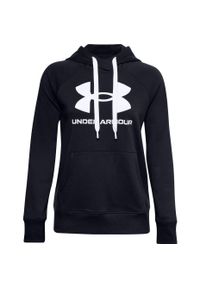 Bluza damska Under Armour Rival Fleece Logo Hoodie głęboka czerń. Kolor: czarny, wielokolorowy