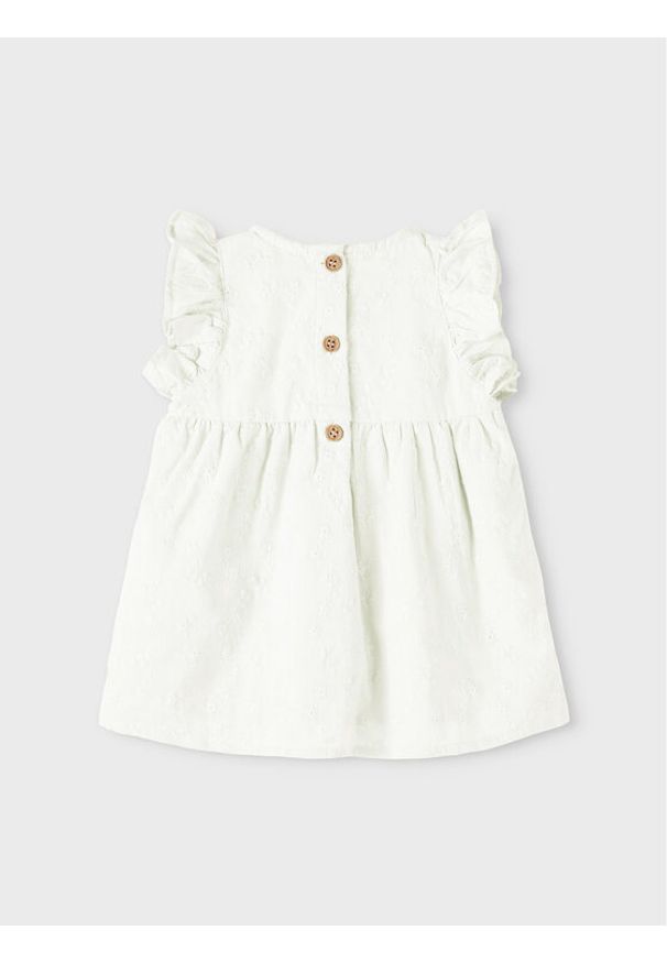 Name it - NAME IT Sukienka 13214227 Biały Regular Fit. Kolor: biały. Materiał: bawełna