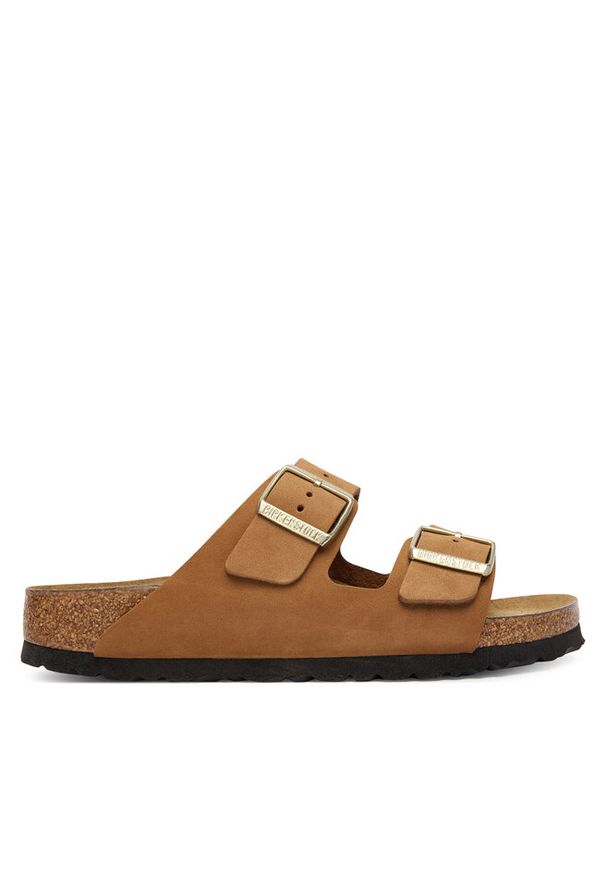 Klapki Birkenstock. Kolor: brązowy