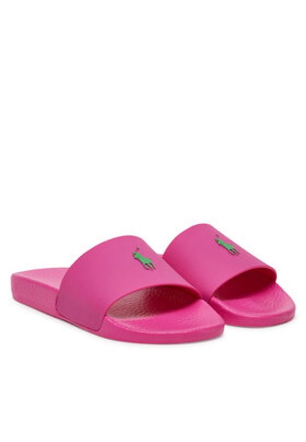 Polo Ralph Lauren Klapki Slide 804973925006 Różowy. Kolor: różowy