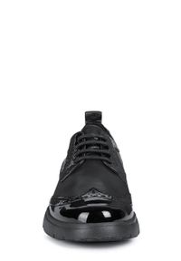 Geox - Półbuty. Nosek buta: okrągły. Zapięcie: sznurówki. Kolor: czarny. Materiał: materiał, włókno, guma #6