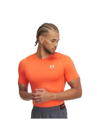 Koszulka Under Armour HeatGear® Armour. Kolor: żółty, pomarańczowy, biały, wielokolorowy. Sport: fitness #1