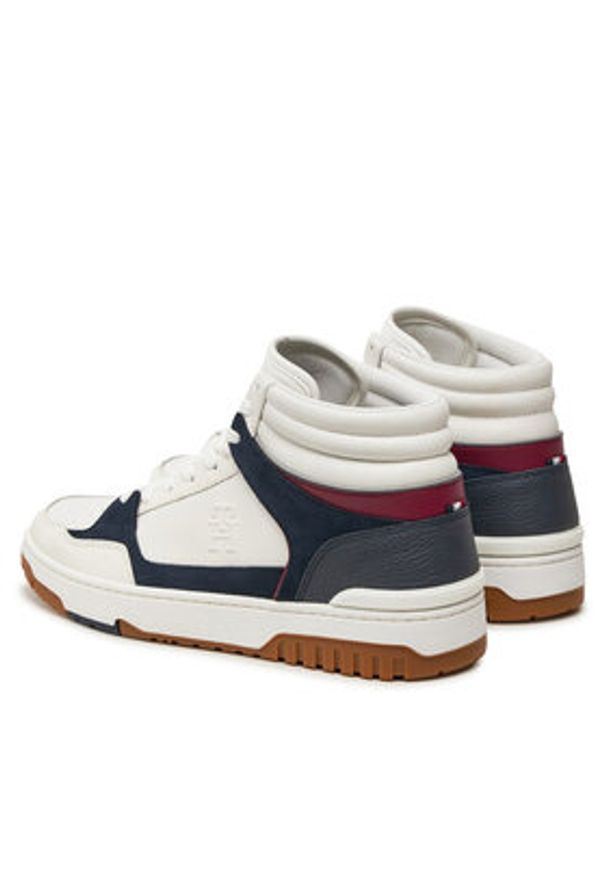 TOMMY HILFIGER - Tommy Hilfiger Sneakersy Basket Street FM0FM05210 Biały. Kolor: biały. Materiał: skóra