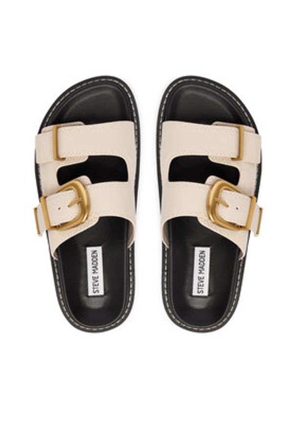 Steve Madden Klapki Arch-E 11004702 Beżowy. Kolor: beżowy. Materiał: skóra