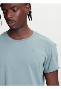 G-Star RAW - G-Star Raw T-Shirt Lash D16396-2653 Niebieski Regular Fit. Kolor: niebieski. Materiał: bawełna #5