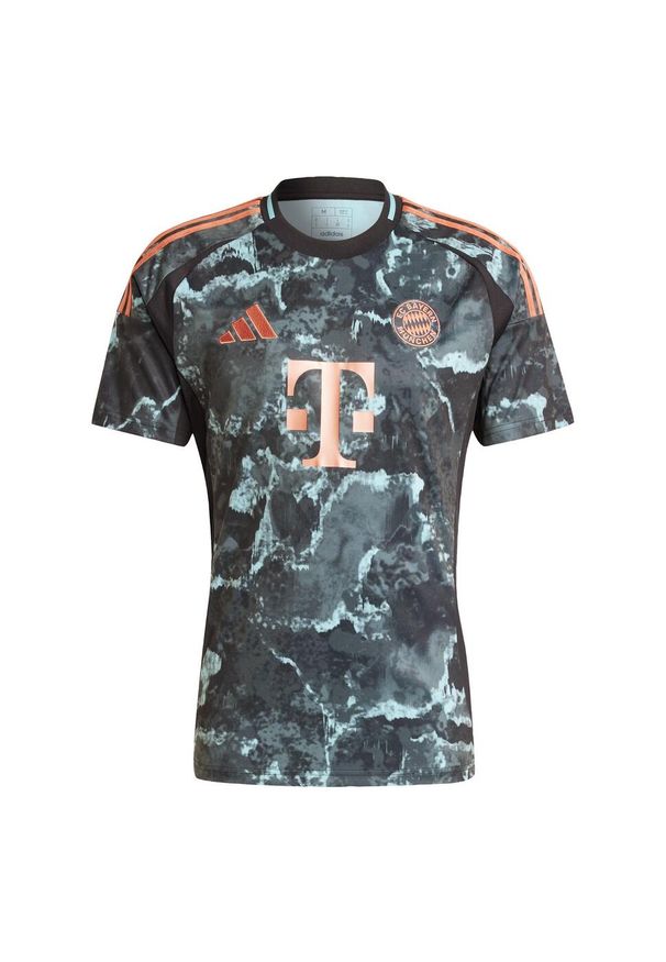 Adidas - Koszulka FC Bayern 24/25 Away. Kolor: czarny. Materiał: materiał