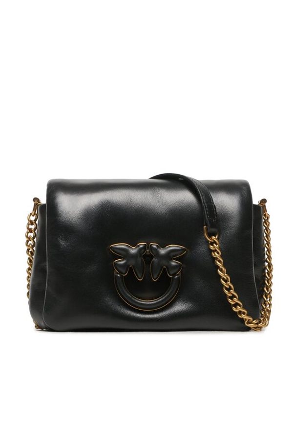 Pinko Torebka Love Click Baby Puff AI 23-24 PLTT 101584 A10F Czarny. Kolor: czarny. Materiał: skórzane