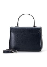 Wittchen - Torebka kuferek ze skóry o fakturze lizard mała. Kolor: niebieski. Wzór: haft. Dodatki: z haftem. Materiał: skórzane. Rozmiar: małe. Styl: elegancki #4