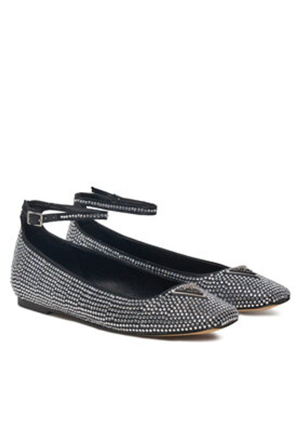Guess Baleriny FLPLVS SAT02 Czarny. Kolor: czarny. Materiał: materiał