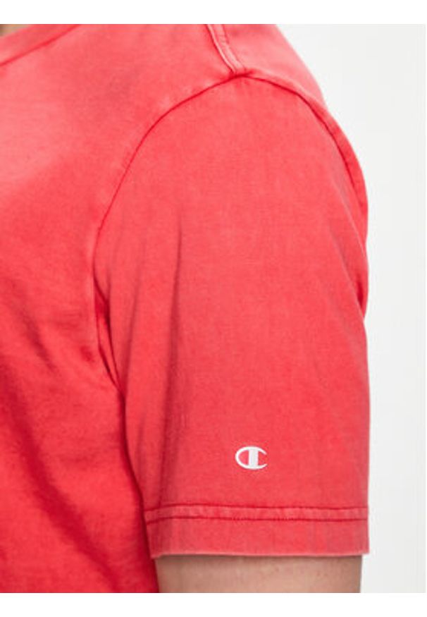 Champion T-Shirt 218604 Różowy Regular Fit. Kolor: różowy. Materiał: bawełna