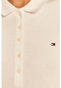 TOMMY HILFIGER - Tommy Hilfiger - Longsleeve. Okazja: na co dzień. Kolor: biały. Materiał: dzianina. Długość rękawa: długi rękaw. Długość: krótkie. Wzór: gładki. Styl: casual #3