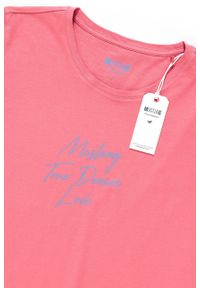 Mustang - MUSTANG T SHIRT DAMSKI Alina C Print Slate Rose 1009403 8271. Wzór: nadruk #3