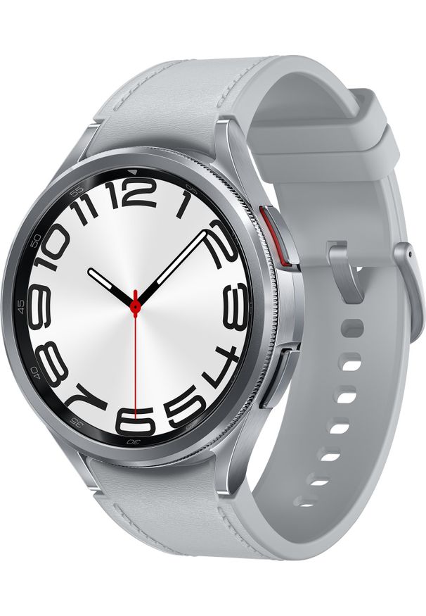 SAMSUNG - Smartwatch Samsung Galaxy Watch 6 Classic Stainless Steel 47mm LTE Szary (SM-R965FZSAEUE). Rodzaj zegarka: smartwatch. Kolor: szary
