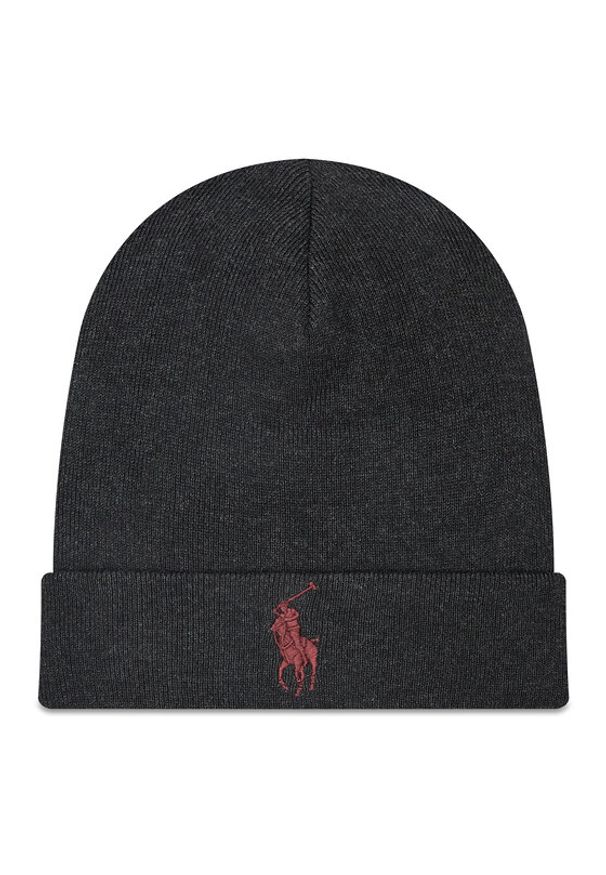 Polo Ralph Lauren Czapka 710886138007 Szary. Kolor: szary. Materiał: materiał, bawełna