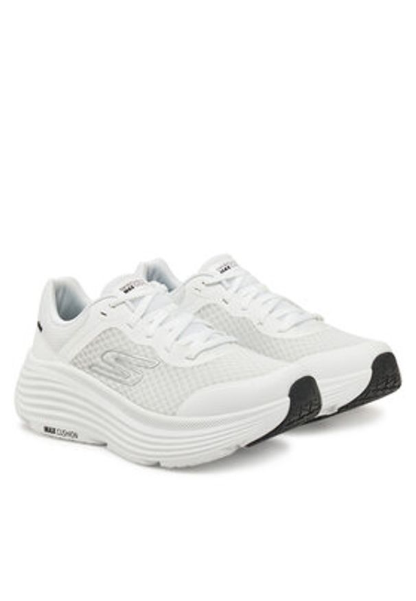 skechers - Skechers Sneakersy Max Cushioning Endea 129470/WBK Biały. Kolor: biały. Materiał: materiał