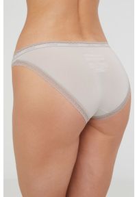 Calvin Klein Underwear figi (3-pack) kolor beżowy. Kolor: beżowy. Materiał: materiał, dzianina. Wzór: gładki #3