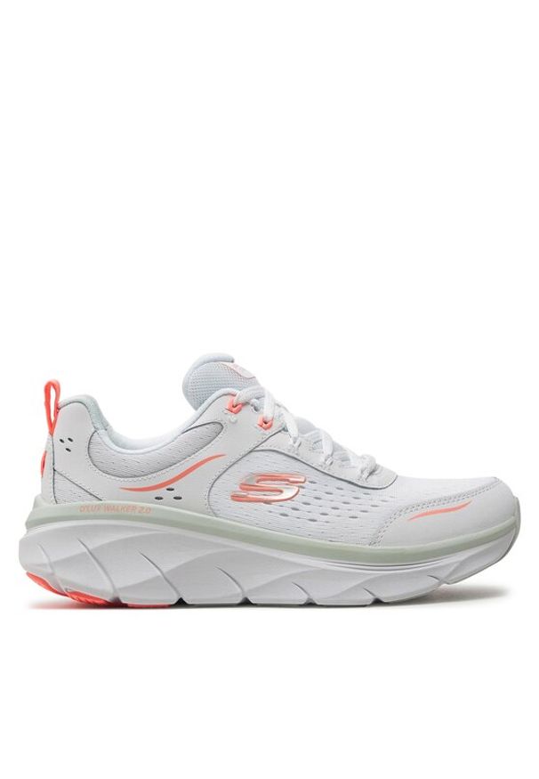 skechers - Skechers Sneakersy D'Lux Walker 2.0-Daisy Doll 150093/WMLT Biały. Kolor: biały. Materiał: materiał