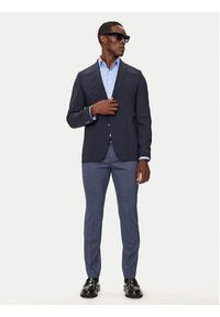 Michael Kors Marynarka MK0SB01003 Granatowy Slim Fit. Kolor: niebieski. Materiał: syntetyk #4
