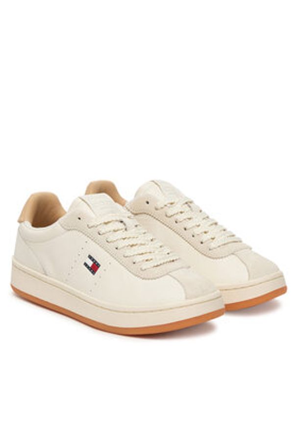 Tommy Jeans Sneakersy Archive '98 Unlined EN0EN02983 Écru. Kolor: kremowy. Materiał: skóra
