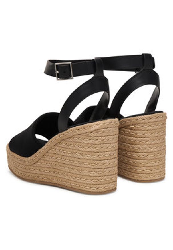 Calvin Klein Espadryle Wedge Espad 70 Neopr Mg HW0HW03014 Czarny. Kolor: czarny. Materiał: materiał