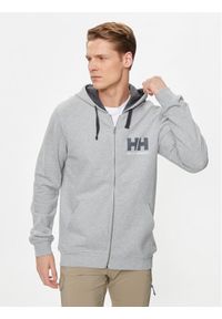 Helly Hansen Bluza Hh Logo Full Zip Hoodie 34163 Szary Regular Fit. Kolor: szary. Materiał: bawełna