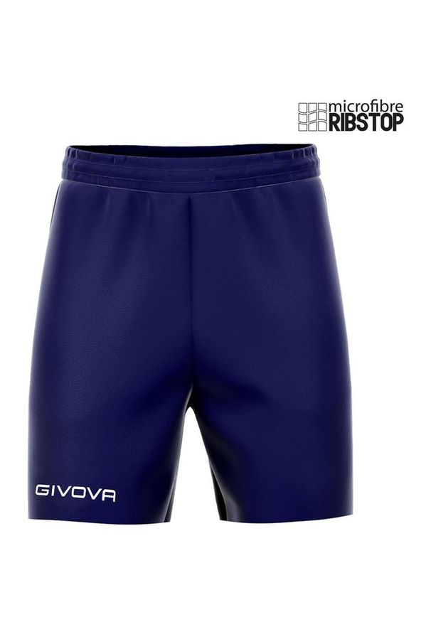 Spodenki Sportowe Givova Street Navy L - Oddychające i Elastyczne. Kolor: niebieski. Materiał: poliester, mikrofibra. Długość: krótkie. Sezon: lato. Sport: fitness