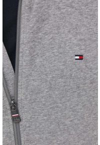 TOMMY HILFIGER - Tommy Hilfiger bluza męska kolor szary gładka. Kolor: szary. Długość rękawa: długi rękaw. Długość: długie. Wzór: gładki #4