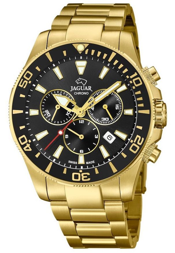 Zegarek męski Jaguar J864-3 złoty. Kolor: złoty