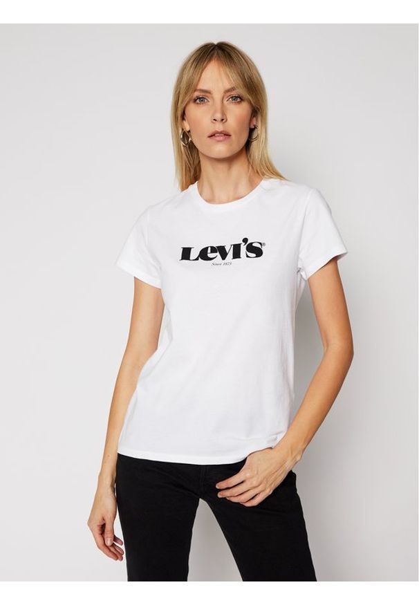 Levi's® T-Shirt The Perfect Tee 17369 Biały Regular Fit. Kolor: biały