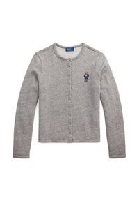 Polo Ralph Lauren Kardigan 211955298003 Szary Slim Fit. Typ kołnierza: polo. Kolor: szary. Materiał: bawełna #4