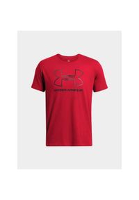 Koszulka sportowa męska Under Armour 1382915600. Kolor: czerwony, czarny, wielokolorowy. Długość rękawa: krótki rękaw. Długość: krótkie