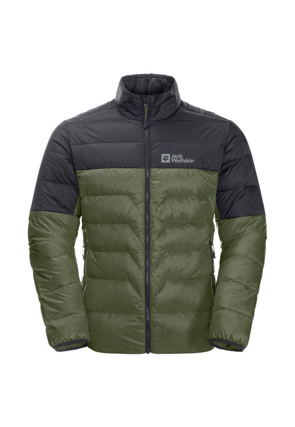 Kurtka puchowa Jack Wolfskin Dna Tundra Down M. Kolor: zielony. Materiał: puch