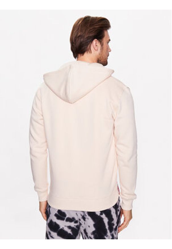 Alpha Industries Bluza Basic Zip 118342 Beżowy Regular Fit. Kolor: beżowy. Materiał: bawełna