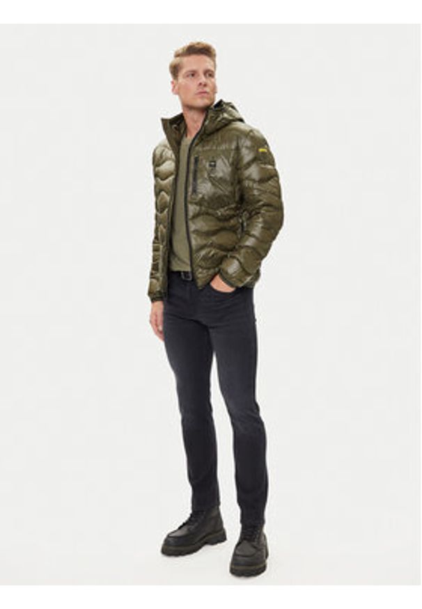 Blauer Kurtka puchowa 25WBLUC03074006355 Zielony Regular Fit. Kolor: zielony. Materiał: syntetyk