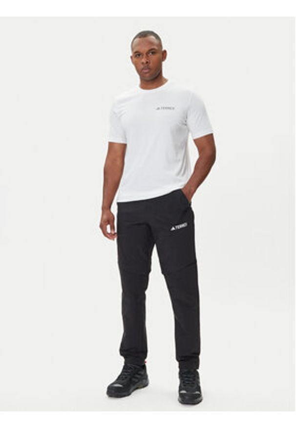 Adidas - adidas Spodnie outdoor Terrex Multi IZ3320 Czarny Regular Fit. Kolor: czarny. Materiał: syntetyk. Sport: outdoor
