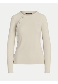 Lauren Ralph Lauren Sweter 200940514001 Écru Regular Fit. Materiał: bawełna #5