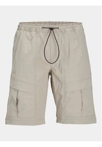 Jack & Jones - Jack&Jones Szorty materiałowe Velo 12249100 Beżowy Regular Fit. Kolor: beżowy. Materiał: syntetyk #3