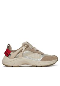 Hugo - Sneakersy HUGO. Kolor: beżowy