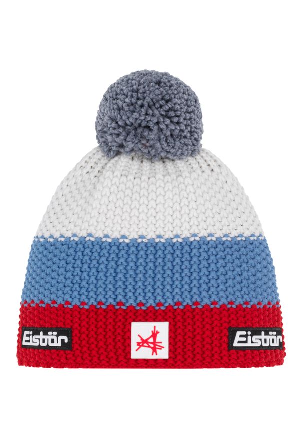 Czapka dziecięca Eisbar Star Pompon MÜ SA. Kolor: czerwony. Materiał: wełna. Styl: sportowy