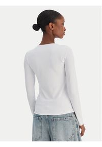 Hugo - HUGO Bluzka Dasiia 50545208 Biały Slim Fit. Kolor: biały. Materiał: syntetyk #5