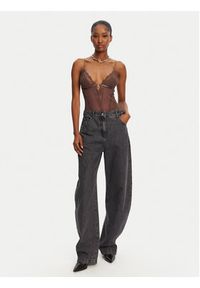 Patrizia Pepe Body 2I0143/A602-B825 Brązowy. Kolor: brązowy. Materiał: syntetyk
