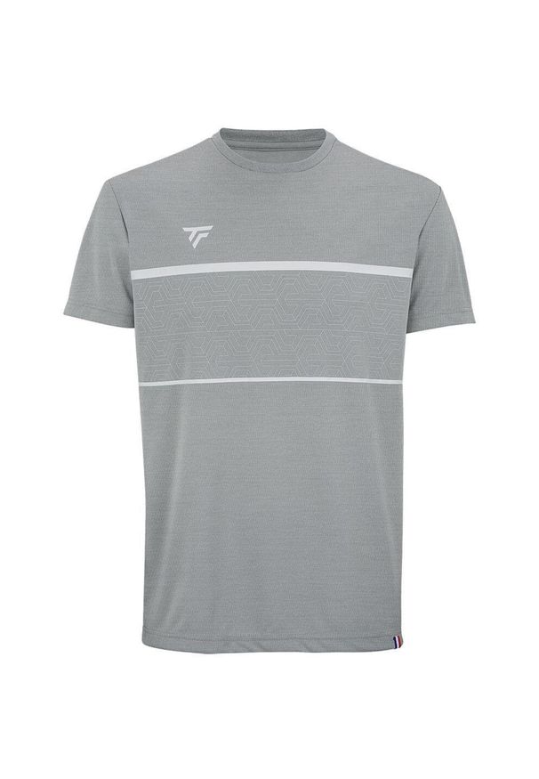 TECNIFIBRE - Koszulka tenisowa męska z krótkimrękawem Tecnifibre Team Tech Tee. Kolor: biały, wielokolorowy, szary. Długość rękawa: krótki rękaw. Długość: krótkie. Sport: tenis
