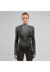 Bluza termoaktywna damska Odlo Blackcomb Eco BL Top Turtle Neck LS Half Zip. Kolor: czarny, szary, wielokolorowy. Sport: bieganie