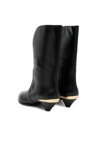 Love Moschino - LOVE MOSCHINO Botki JA24363G0NIA0000 Czarny. Kolor: czarny. Materiał: skóra #4