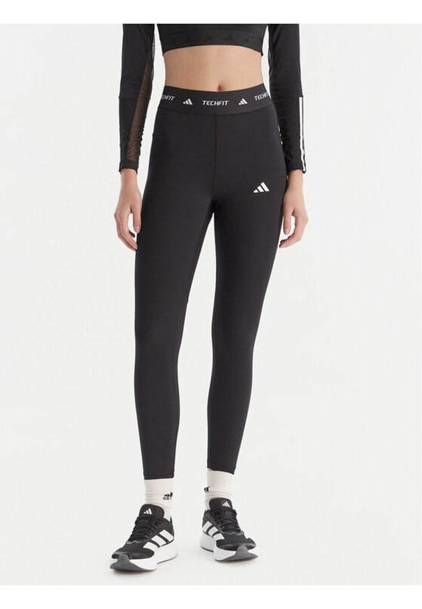 Adidas - adidas Legginsy Techfit IT2273 Czarny Slim Fit. Kolor: czarny. Materiał: syntetyk. Technologia: Techfit (Adidas)