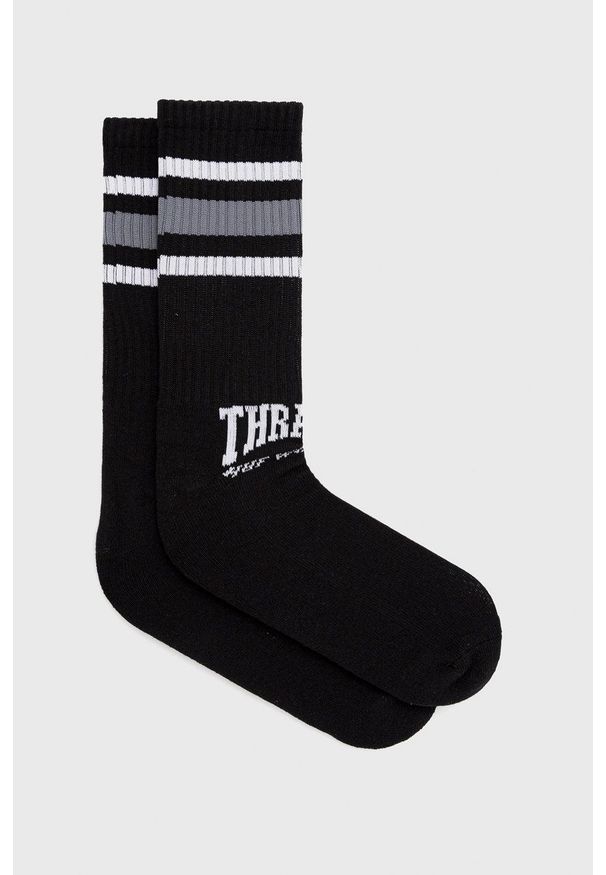HUF skarpetki x Trasher męskie kolor czarny. Kolor: czarny