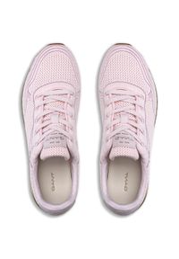 GANT - Sneakersy damskie różowe Gant Bevinda. Kolor: różowy. Materiał: materiał