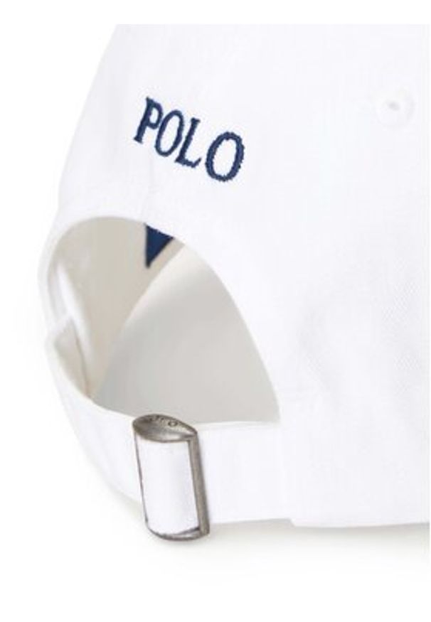 Polo Ralph Lauren Czapka z daszkiem 211912843018 Biały. Kolor: biały. Materiał: bawełna, materiał